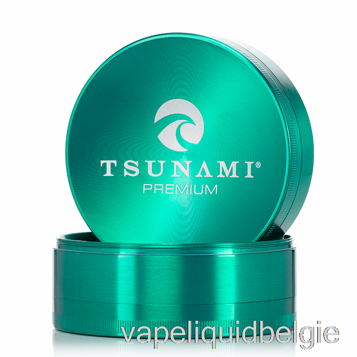 Vape Liquid Tsunami 3,9inch 4-delige Verzonken Top Grinder Groen (100mm)